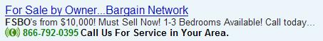 Pay Per Call Ad