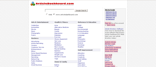 Article Dashboard