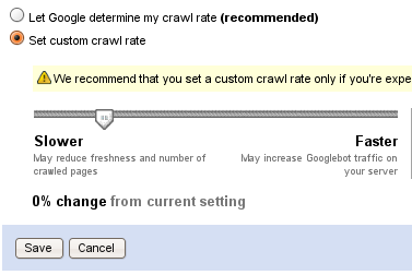Custom Crawl Rate